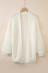 Chunky Oversize Knit Drop Shoulder Puff Sleeve Cardigan