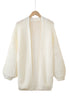 Chunky Oversize Knit Drop Shoulder Puff Sleeve Cardigan
