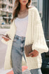 Chunky Oversize Knit Drop Shoulder Puff Sleeve Cardigan