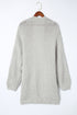 Chunky Oversize Knit Drop Shoulder Puff Sleeve Cardigan