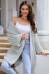 Chunky Oversize Knit Drop Shoulder Puff Sleeve Cardigan
