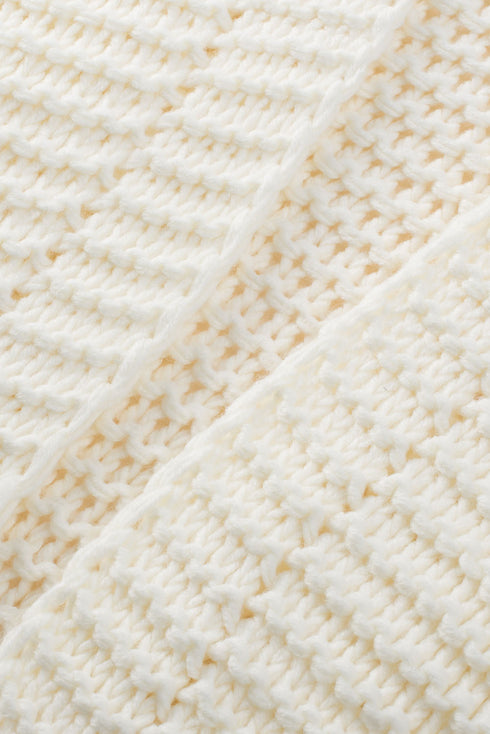 Chunky Oversize Knit Drop Shoulder Puff Sleeve Cardigan