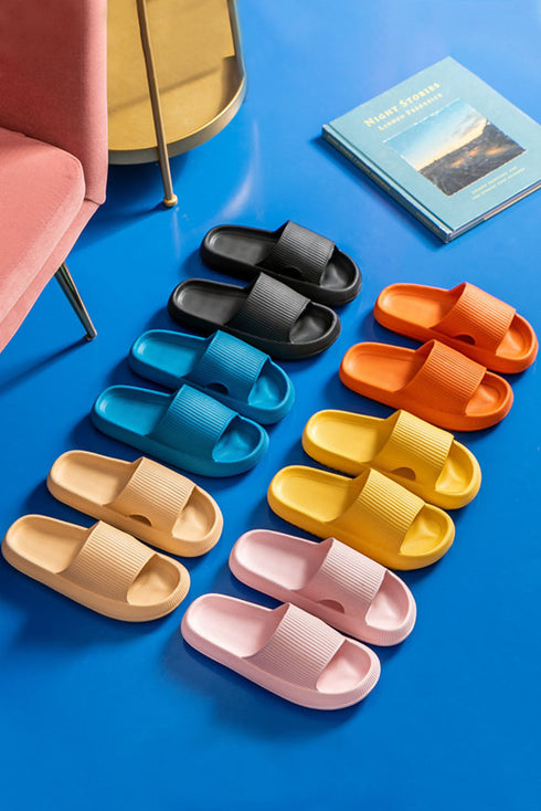 Chunky Platform Hollow Out Ventilated Slide Slippers