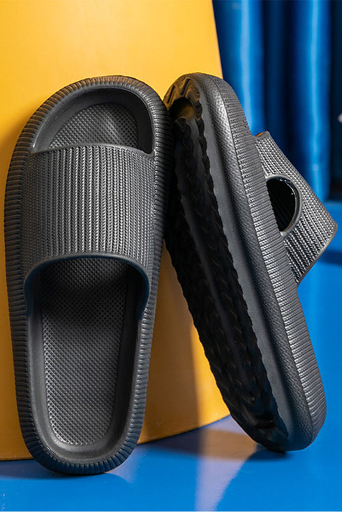 Chunky Platform Hollow Out Ventilated Slide Slippers