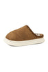 Chunky Platform Sole Soft Plush Lined Slippers