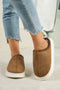 Chunky Platform Sole Soft Plush Lined Slippers