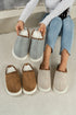 Chunky Platform Sole Soft Plush Lined Slippers
