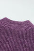 Chunky Ribbed Knit Half Zip Pullover Sweater