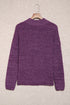 Chunky Ribbed Knit Half Zip Pullover Sweater