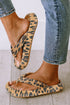 Chunky Sole Wild Animal Print Platform Flip Flops
