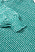 Chunky Textured Knit Balloon Sleeve Crew Neck Sweater