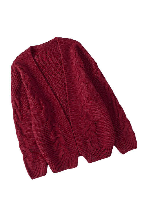 Chunky Wide Long Sleeve Knit Cardigan