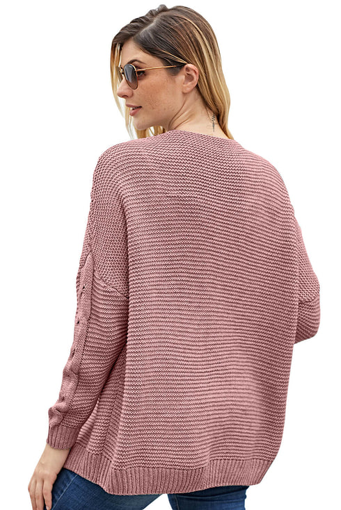 Chunky Wide Long Sleeve Knit Cardigan