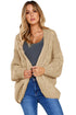 Chunky Wide Long Sleeve Knit Cardigan
