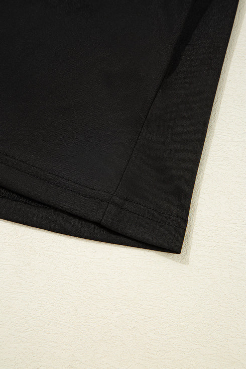 City Lights Sheer Lace Sleeve Square Neck Bodice Top