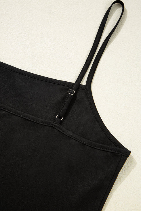 City Lights Sheer Lace Sleeve Square Neck Bodice Top