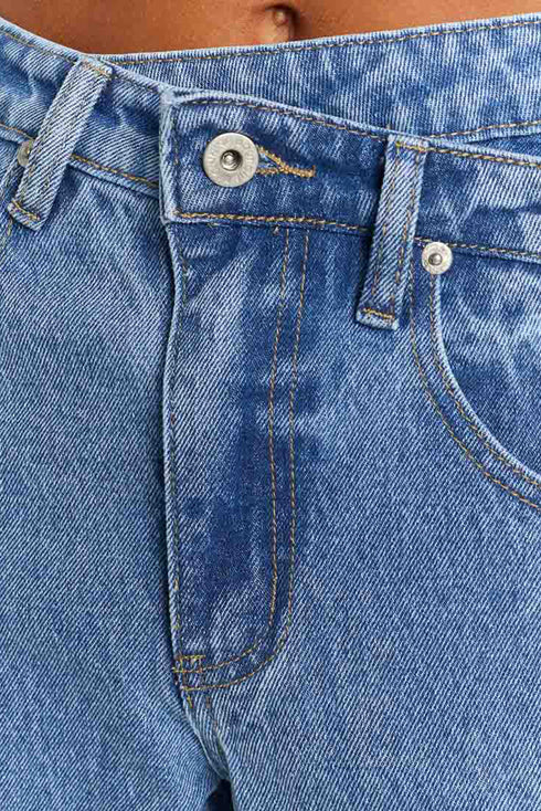 Cityscape Cool Mid Rise Relaxed Fit Wide Leg Denim Jeans