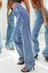Cityscape Cool Mid Rise Relaxed Fit Wide Leg Denim Jeans