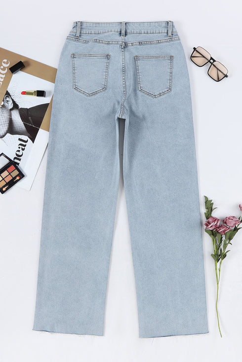 Cityscape Cool Mid Rise Relaxed Fit Wide Leg Denim Jeans