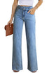 Cityscape Cool Mid Rise Relaxed Fit Wide Leg Denim Jeans