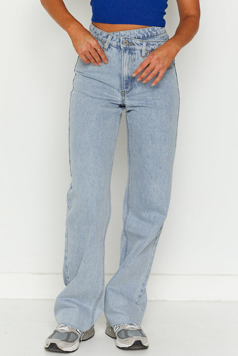 Cityscape Cool Mid Rise Relaxed Fit Wide Leg Denim Jeans