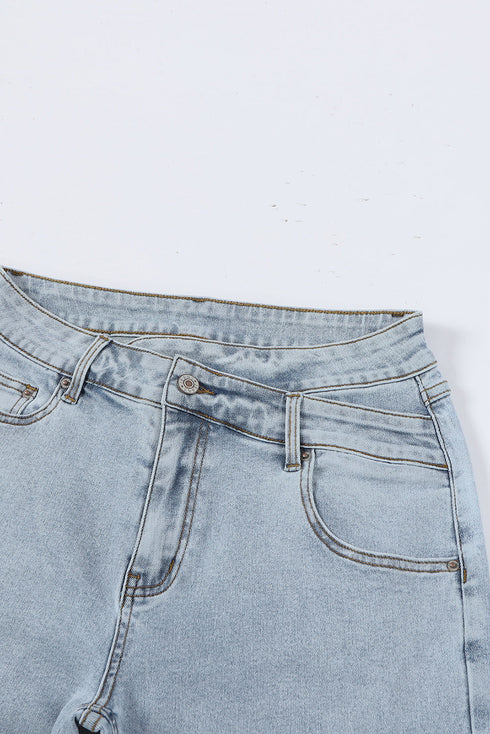 Cityscape Cool Mid Rise Relaxed Fit Wide Leg Denim Jeans