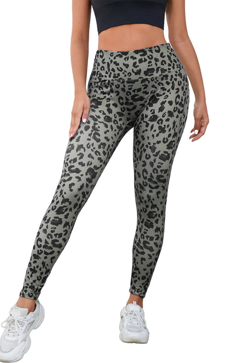 Classic All Over Leopard Print Active Leggings