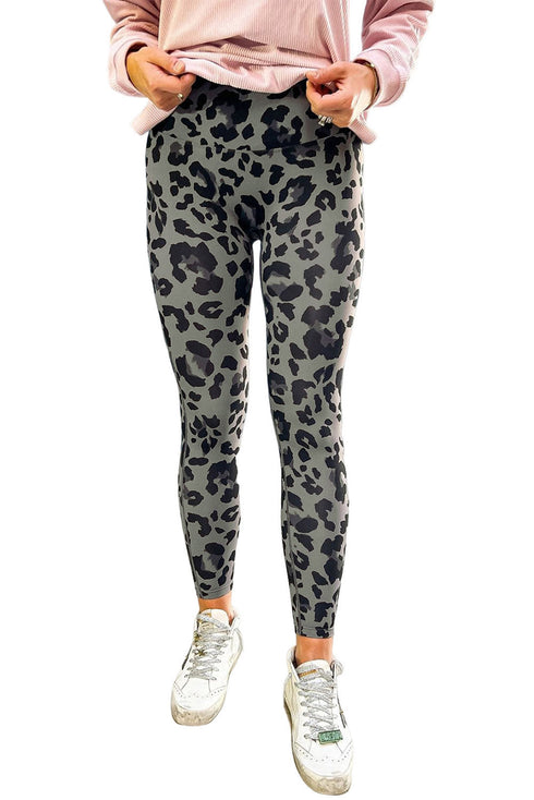 Classic All Over Leopard Print Active Leggings