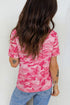 Classic Camouflage Print Short Sleeve Crew Neck Shirt