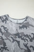 Classic Camouflage Print Short Sleeve Jersey T Shirt