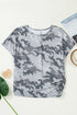 Classic Camouflage Print Short Sleeve Jersey T Shirt