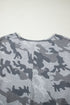 Classic Camouflage Print Short Sleeve Jersey T Shirt