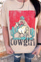 Classic Fit Cowgirl Rodeo Western Graphic Tee
