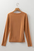 Classic Fitted Viscose Blend Long Sleeve Layering Top