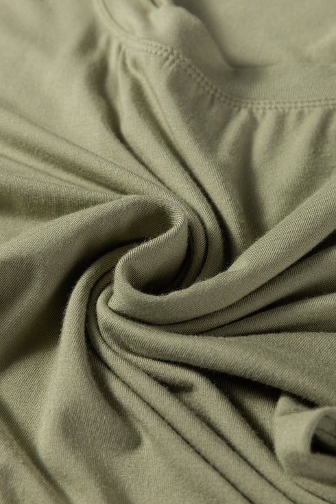Classic Fitted Viscose Blend Long Sleeve Layering Top