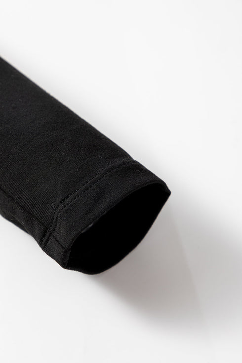 Classic Fitted Viscose Blend Long Sleeve Layering Top