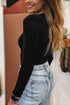 Classic Fitted Viscose Blend Long Sleeve Layering Top
