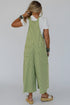 Classic Gingham Print Adjustable Strap Wide Leg Overalls