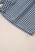 Classic Gingham Printed High Waist Casual Shorts