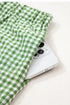 Classic Gingham Printed High Waist Casual Shorts