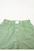 Classic Gingham Printed High Waist Casual Shorts