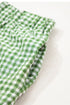 Classic Gingham Printed High Waist Casual Shorts