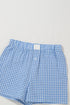 Classic Gingham Printed High Waist Casual Shorts