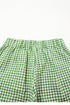 Classic Gingham Printed High Waist Casual Shorts