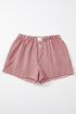 Classic Gingham Printed High Waist Casual Shorts
