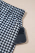 Classic Gingham Printed High Waist Casual Shorts