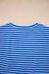 Classic Horizontal Stripe Print Cap Sleeve Top