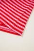 Classic Horizontal Stripe Print Cap Sleeve Top