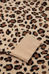 Classic Leopard Print Ribbed Crew Neck Sweater