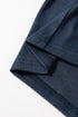 Classic Notch V Neck Patch Pocket Long Sleeve Top